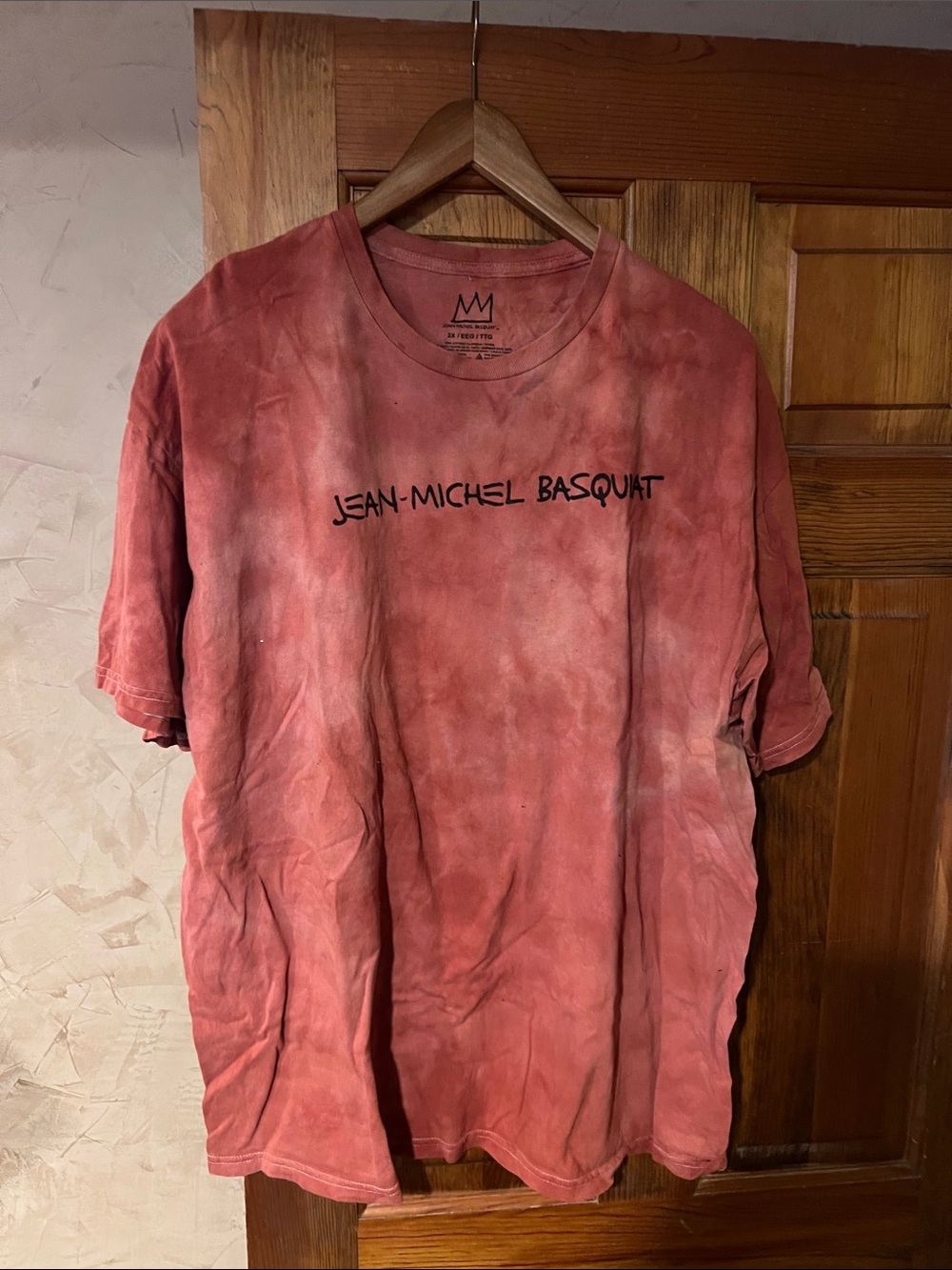 Target Jean-Michel Basquiat Red Tie-Dye Short Sleeve Tee
